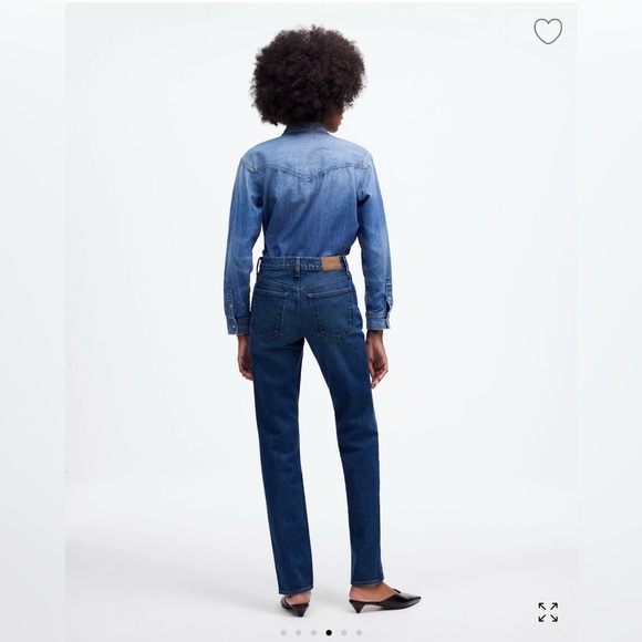 Madewell The '90s Straight Mid-Rise Jean SZ 25 - Picture 3 of 9